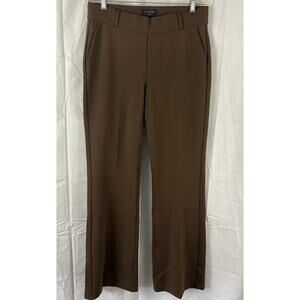 Sculpt Her by NYDJ Pull On Flare Leg Trouser Pants Brown Size Small